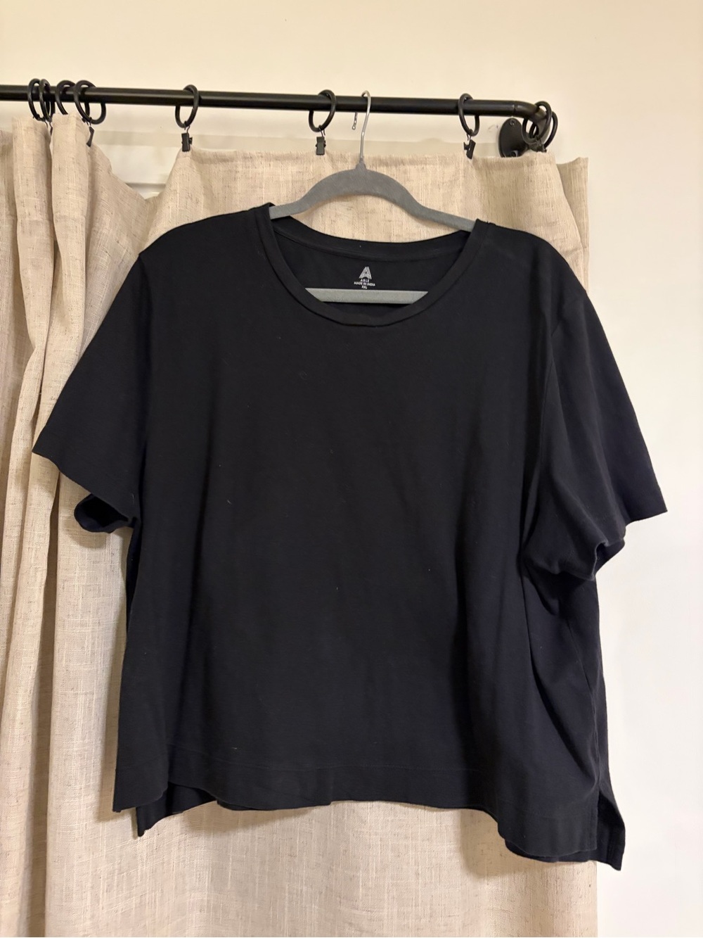 Able Black Short Sleeve Crewneck Tee